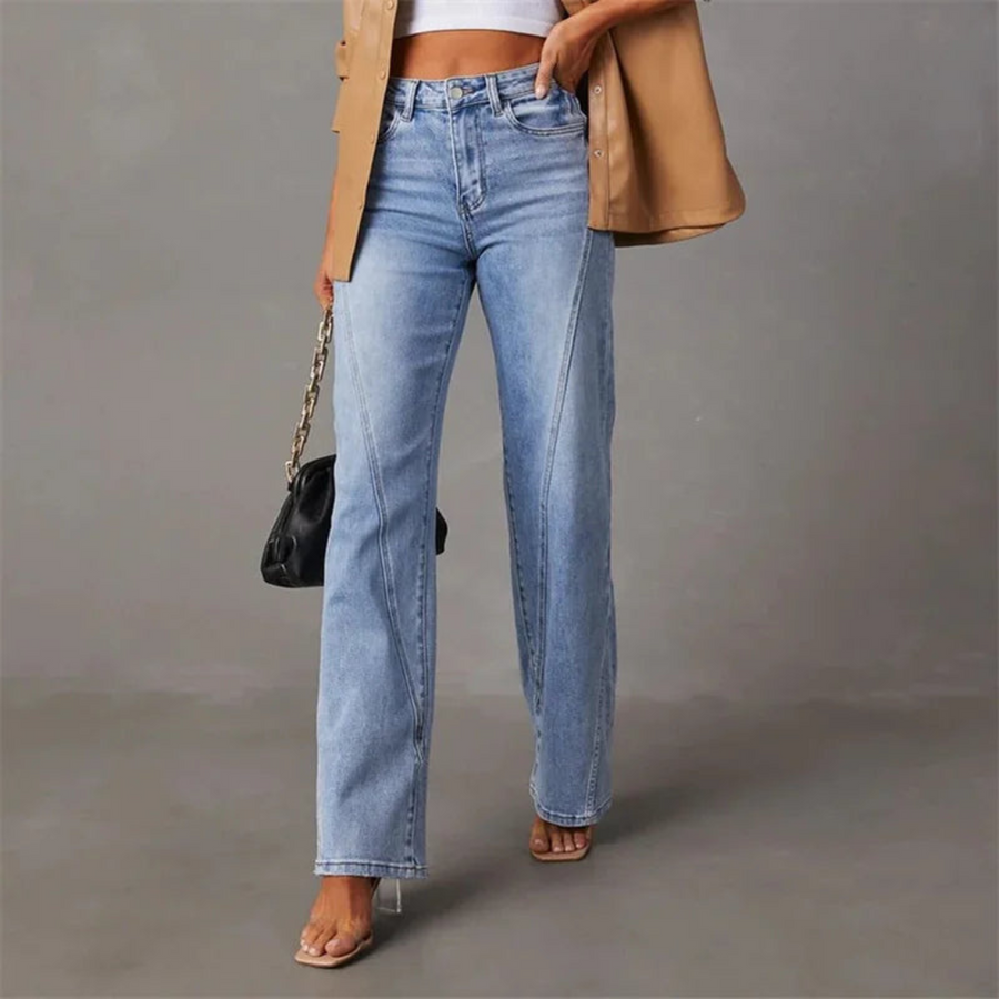 Marlene | Hochtaillierte Weite Jeans