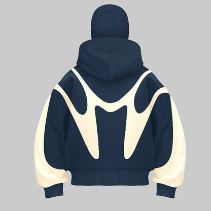 Bunte Hip Hop Hoodie mit Maske