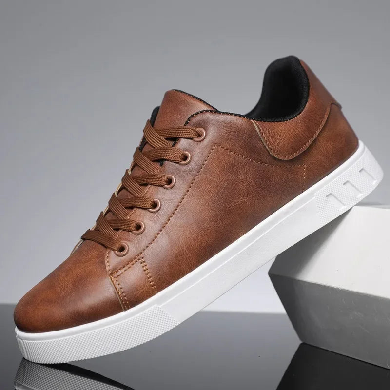 Trendige Herren-Ledersneaker